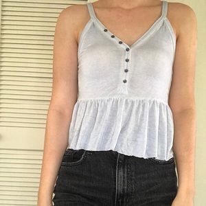 Baby Blue peplum tank!